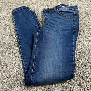 KanCan Women's Skinny Jeans - Dark Blue